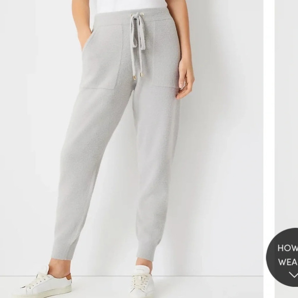 New ANN TAYLOR The Sweater Jogger Pant Tan XXL 557009 - Picture 2 of 13